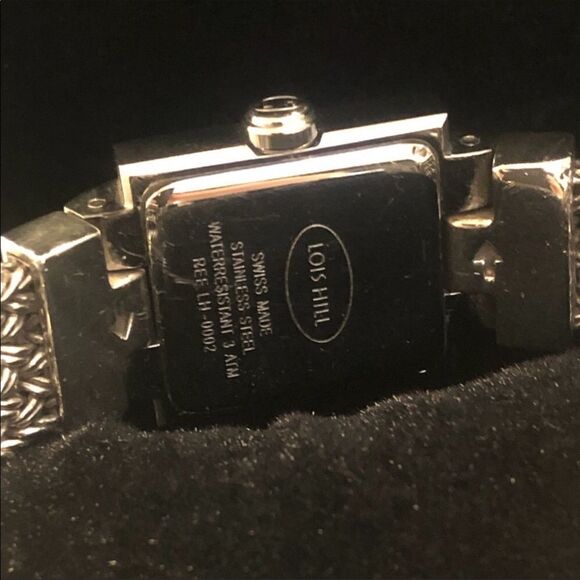 LOIS HILL Sterling Silver Pink Scroll Filigree Thai Flat Weave Bracelet Watch - Picture 6 of 16